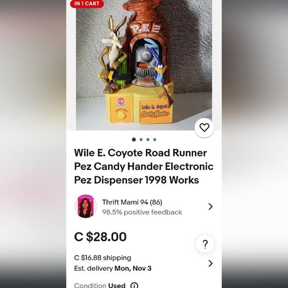 PEZ DISPENSERS VINTAGE Roadrunner alone VALUE US $55 - Picture 11 of 11